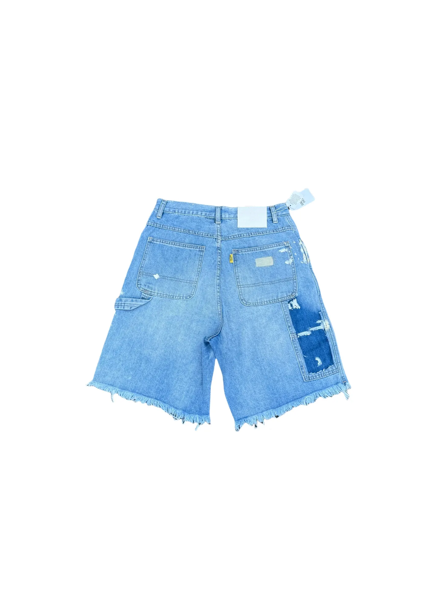 P200💰GD098 GALLERY DEPT splashing ink and paint destroying the edges, retro washed and distressed high street logging workwear denim shorts Workmanship: original accessories Customized original Logo buttons YKK zippers 6 complete labels Original hang tag Color: blue Size: S-XXL (28 30 32 34 36)
